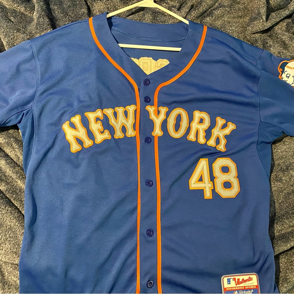 New York Mets Blue Alternate deGrom Away Jersey.